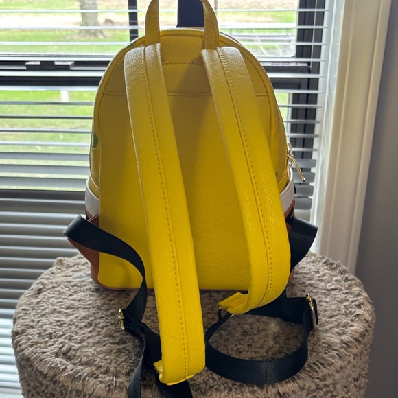 Loungefly SpongeBob SquarePants Mini Backpack - Yellow Brown Red White Black - Picture 2 of 5